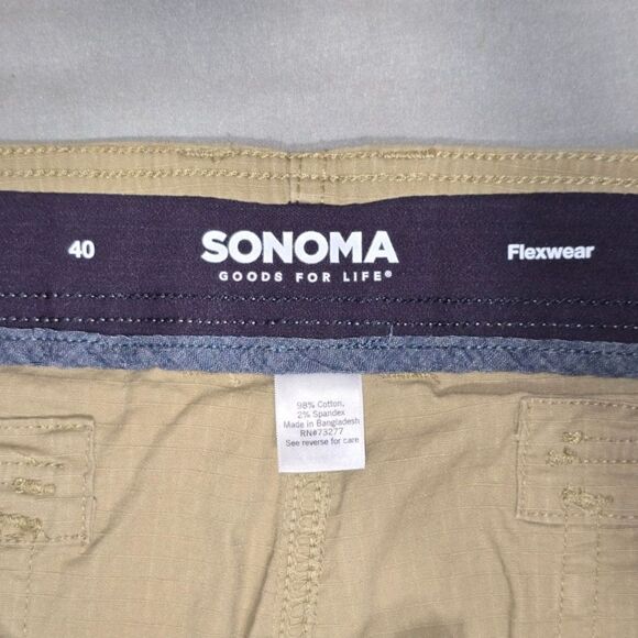 Sonoma Men's Cargo Shorts Size 40 - Picture 12 of 12